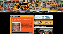 Desktop Screenshot of cumbiadelapura.com.ar
